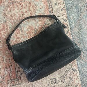 Coach Black Leather Shoulder Bag